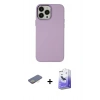 MARSİLYAN™- iPhone 13 Pro Max Kılıf Çekirdek Çizgi - Siyah Bilvis 5in1 5D Magic Hayalet Cam Ekran Koruyucu + Sarı Renkli Kamera Lens Koruma Cam