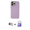 MARSİLYAN™- iPhone 13 Pro Max Kılıf Çekirdek Çizgi - Siyah Bilvis 5in1 5D Magic Hayalet Cam Ekran Koruyucu + Rainbow Kamera Lens Koruma Cam - KI