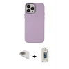MARSİLYAN™- iPhone 13 Pro Max Kılıf Çekirdek Çizgi - Siyah Bilvis Hayalet Cam Ekran Koruyucu + Pers Alüminyum Kamera Lens - GD