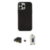 MARSİLYAN™- iPhone 13 Pro Max Kılıf Çekirdek Çizgi - Siyah Bilvis Hayalet Cam Ekran Koruyucu + Raze Metal Kamera Lens - GD