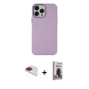 MARSİLYAN™- iPhone 13 Pro Max Kılıf Çekirdek Çizgi - Siyah Bilvis Hayalet Cam Ekran Koruyucu + Pers Alüminyum Kamera Lens - KI