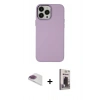 MARSİLYAN™- iPhone 13 Pro Max Kılıf Çekirdek Çizgi - Siyah Bilvis Hayalet Cam Ekran Koruyucu + Pers Alüminyum Kamera Lens - GI
