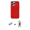 MARSİLYAN™- iPhone 13 Pro Max Kılıf Çekirdek Çizgi - Siyah Bilvis Hayalet Cam Ekran Koruyucu + Shine Kamera Lens Koruma Cam - MI