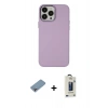 MARSİLYAN™- iPhone 13 Pro Max Kılıf Çekirdek Çizgi - Siyah Bilvis Hayalet Cam Ekran Koruyucu + Shine Kamera Lens Koruma Cam - GI