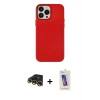 MARSİLYAN™- iPhone 13 Pro Max Kılıf Çekirdek Çizgi - Siyah Joko 5D Cam + Raze Metal Kamera Lens - GD