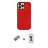 MARSİLYAN™- iPhone 13 Pro Max Kılıf Çekirdek Çizgi - Siyah Joko 5D Cam + Shine Kamera Lens Koruma Cam - GI