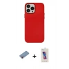 MARSİLYAN™- iPhone 13 Pro Max Kılıf Çekirdek Çizgi - Siyah Joko 5D Cam + Shine Kamera Lens Koruma Cam - PE