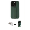 MARSİLYAN™- iPhone 13 Pro Max Kılıf Çekirdek Yansıma - Şeffaf 360 Full Body Arka Koruyucu + Pers Alüminyum Kamera Lens - GD