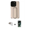 MARSİLYAN™- iPhone 13 Pro Max Kılıf Çekirdek Yansıma - Şeffaf 360 Full Body Arka Koruyucu + Pers Alüminyum Kamera Lens - GD