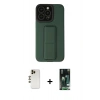 MARSİLYAN™- iPhone 13 Pro Max Kılıf Çekirdek Yansıma - Şeffaf 360 Full Body Arka Koruyucu + Shine Kamera Lens - GD