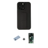 MARSİLYAN™- iPhone 13 Pro Max Kılıf Çekirdek Yansıma - Şeffaf 360 Full Body Arka Koruyucu + Shine Kamera Lens Koruma Cam - MI