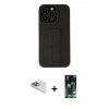 MARSİLYAN™- iPhone 13 Pro Max Kılıf Çekirdek Yansıma - Şeffaf 360 Full Body Arka Koruyucu + Pers Alüminyum Kamera Lens - SABE