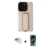 MARSİLYAN™- iPhone 13 Pro Max Kılıf Çekirdek Yansıma - Şeffaf 360 Full Body Arka Koruyucu + Pers Alüminyum Kamera Lens - SABE