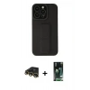 MARSİLYAN™- iPhone 13 Pro Max Kılıf Çekirdek Yansıma - Şeffaf 360 Full Body Arka Koruyucu + Raze Metal Kamera Lens - GD