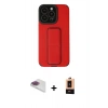 MARSİLYAN™- iPhone 13 Pro Max Kılıf Çekirdek Yansıma - Şeffaf Maxco Cam Ekran Koruyucu + Pers Alüminyum Kamera Lens - GI