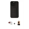 MARSİLYAN™- iPhone 13 Pro Max Kılıf Çekirdek Yansıma - Şeffaf Maxco Cam Ekran Koruyucu + Pers Alüminyum Kamera Lens - KI