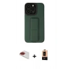 MARSİLYAN™- iPhone 13 Pro Max Kılıf Çekirdek Yansıma - Şeffaf Maxco Cam Ekran Koruyucu + Pers Alüminyum Kamera Lens - KI
