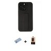 MARSİLYAN™- iPhone 13 Pro Max Kılıf Çekirdek Yansıma - Şeffaf Maxco Cam Ekran Koruyucu + Shine Kamera Lens Koruma Cam - MI