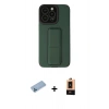 MARSİLYAN™- iPhone 13 Pro Max Kılıf Çekirdek Yansıma - Şeffaf Maxco Cam Ekran Koruyucu + Shine Kamera Lens Koruma Cam - MI