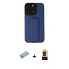 MARSİLYAN™- iPhone 13 Pro Max Kılıf Çekirdek Yansıma - Şeffaf Maxco Cam Ekran Koruyucu + Shine Kamera Lens Koruma Cam - MI