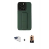 MARSİLYAN™- iPhone 13 Pro Max Kılıf Çekirdek Yansıma - Şeffaf Maxco Cam Ekran Koruyucu + Pers Alüminyum Kamera Lens - LT
