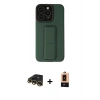 MARSİLYAN™- iPhone 13 Pro Max Kılıf Çekirdek Yansıma - Şeffaf Maxco Cam Ekran Koruyucu + Raze Metal Kamera Lens - GD
