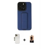 MARSİLYAN™- iPhone 13 Pro Max Kılıf Çekirdek Yansıma - Şeffaf Maxco Cam Ekran Koruyucu + Shine Kamera Lens - GD