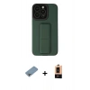 MARSİLYAN™- iPhone 13 Pro Max Kılıf Çekirdek Yansıma - Şeffaf Maxco Cam Ekran Koruyucu + Shine Kamera Lens Koruma Cam - GI