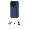 MARSİLYAN™- iPhone 13 Pro Max Kılıf Çekirdek Yansıma - Şeffaf Maxco Cam Ekran Koruyucu + Shine Kamera Lens Koruma Cam - PE