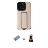 MARSİLYAN™- iPhone 13 Pro Max Kılıf Çekirdek Yansıma - Şeffaf Maxco Cam Ekran Koruyucu + Shine Kamera Lens Koruma Cam - PE