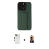 MARSİLYAN™- iPhone 13 Pro Max Kılıf Çekirdek Yansıma - Şeffaf Maxco Cam Ekran Koruyucu + Shine Kamera Lens - GD