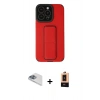 MARSİLYAN™- iPhone 13 Pro Max Kılıf Çekirdek Yansıma - Şeffaf Maxco Cam Ekran Koruyucu + Sierra Blue Pers Alüminyum Kamera Lens