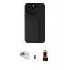 MARSİLYAN™- iPhone 13 Pro Max Kılıf Çekirdek Yansıma - Şeffaf Maxco Cam Ekran Koruyucu + Sierra Blue Pers Alüminyum Kamera Lens
