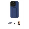MARSİLYAN™- iPhone 13 Pro Max Kılıf Çekirdek Yansıma - Şeffaf Maxco Cam Ekran Koruyucu + Turuncu Renkli Kamera Lens Koruma Cam