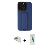 MARSİLYAN™- iPhone 13 Pro Max Kılıf Çekirdek Yansıma - Şeffaf Pasifik Cam Ekran Koruyucu + Pers Alüminyum Kamera Lens - GD