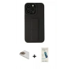 MARSİLYAN™- iPhone 13 Pro Max Kılıf Çekirdek Yansıma - Şeffaf Pasifik Cam Ekran Koruyucu + Pers Alüminyum Kamera Lens - GD