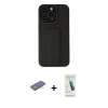 MARSİLYAN™- iPhone 13 Pro Max Kılıf Çekirdek Yansıma - Şeffaf Pasifik Cam Ekran Koruyucu + Renkli Kamera Lens Koruma Cam - MI