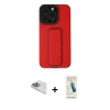 MARSİLYAN™- iPhone 13 Pro Max Kılıf Çekirdek Yansıma - Şeffaf Pasifik Cam Ekran Koruyucu + Pers Alüminyum Kamera Lens - SABE