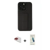 MARSİLYAN™- iPhone 13 Pro Max Kılıf Çekirdek Yansıma - Şeffaf Pasifik Cam Ekran Koruyucu + Pers Alüminyum Kamera Lens - KI