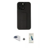 MARSİLYAN™- iPhone 13 Pro Max Kılıf Çekirdek Yansıma - Şeffaf Pasifik Cam Ekran Koruyucu + Pers Alüminyum Kamera Lens - LT
