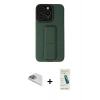 MARSİLYAN™- iPhone 13 Pro Max Kılıf Çekirdek Yansıma - Şeffaf Pasifik Cam Ekran Koruyucu + Pers Alüminyum Kamera Lens - SABE