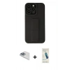 MARSİLYAN™- iPhone 13 Pro Max Kılıf Çekirdek Yansıma - Şeffaf Pasifik Cam Ekran Koruyucu + Pers Alüminyum Kamera Lens - SABE