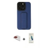 MARSİLYAN™- iPhone 13 Pro Max Kılıf Çekirdek Yansıma - Şeffaf Pasifik Cam Ekran Koruyucu + Pers Alüminyum Kamera Lens - KI