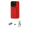 MARSİLYAN™- iPhone 13 Pro Max Kılıf Çekirdek Yansıma - Şeffaf Pasifik Cam Ekran Koruyucu + Renkli Kamera Lens Koruma Cam - YL