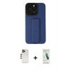 MARSİLYAN™- iPhone 13 Pro Max Kılıf Çekirdek Yansıma - Şeffaf Pasifik Cam Ekran Koruyucu + Shine Kamera Lens - GD