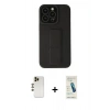 MARSİLYAN™- iPhone 13 Pro Max Kılıf Çekirdek Yansıma - Şeffaf Pasifik Cam Ekran Koruyucu + Shine Kamera Lens - GD
