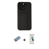 MARSİLYAN™- iPhone 13 Pro Max Kılıf Çekirdek Yansıma - Şeffaf Pasifik Cam Ekran Koruyucu + Shine Kamera Lens Koruma Cam - PE