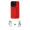 MARSİLYAN™- iPhone 13 Pro Max Kılıf Çekirdek Yansıma - Şeffaf Pasifik Cam Ekran Koruyucu + Shine Kamera Lens - GD