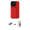 MARSİLYAN™- iPhone 13 Pro Max Kılıf Çekirdek Yansıma - Siyah 6D Mat Seramik Hayalet Nano Ekran Koruyucu + Renkli Kamera Lens Koruma Cam - SI