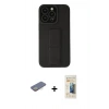 MARSİLYAN™- iPhone 13 Pro Max Kılıf Çekirdek Yansıma - Siyah 6D Mat Seramik Hayalet Nano Ekran Koruyucu + Renkli Kamera Lens Koruma Cam - SI